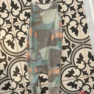 Colorful Camouflage Sleeveless Jumpsuit